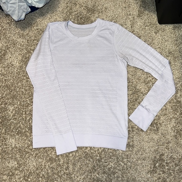 Lululemon Swiftly Breathe Long Sleeve Serene Blue / Serene Blue Size 2 - Picture 7 of 12